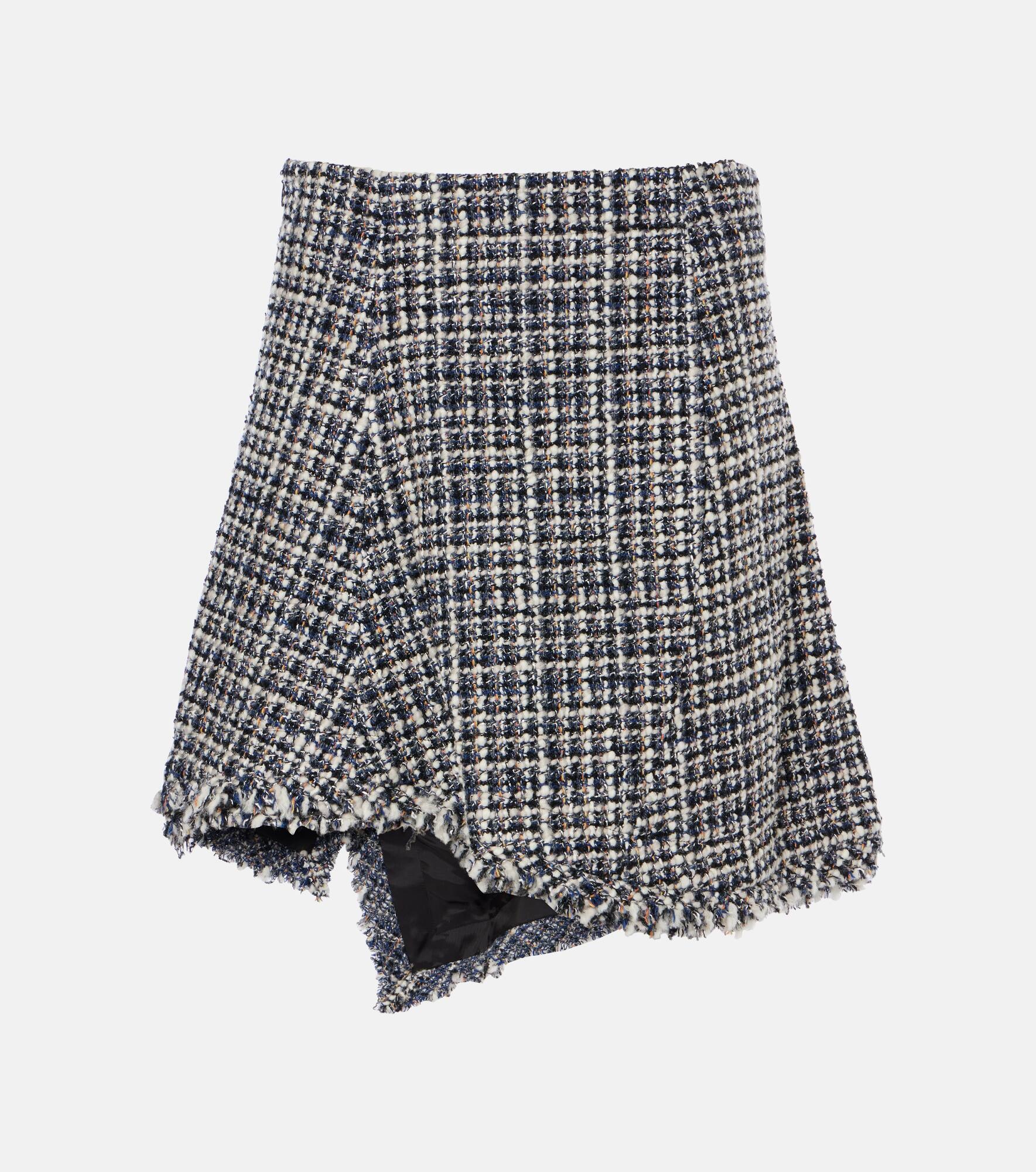 Wool-blend tweed miniskirt - 1