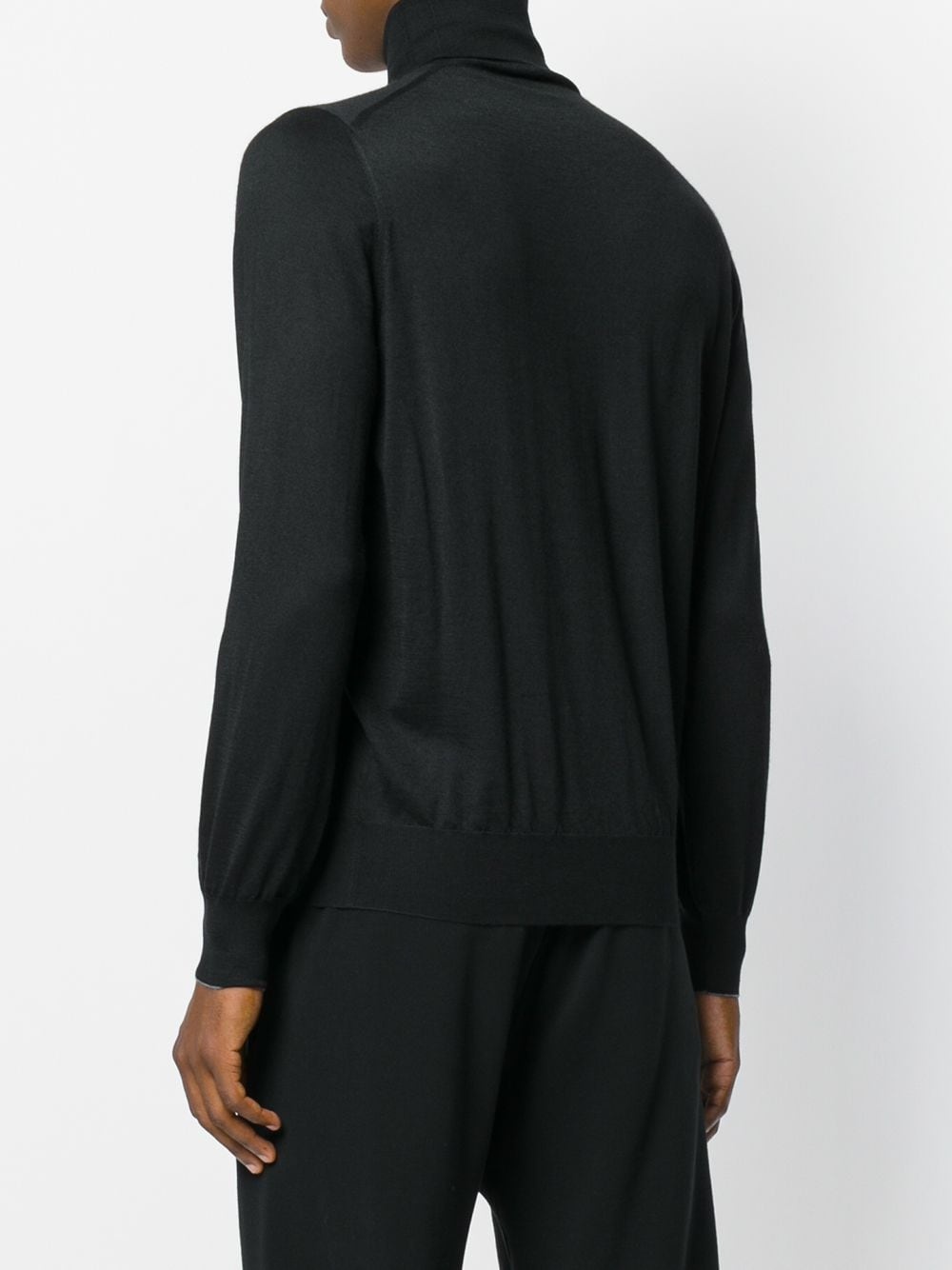 Silk and cashmere high neck sweater - 4