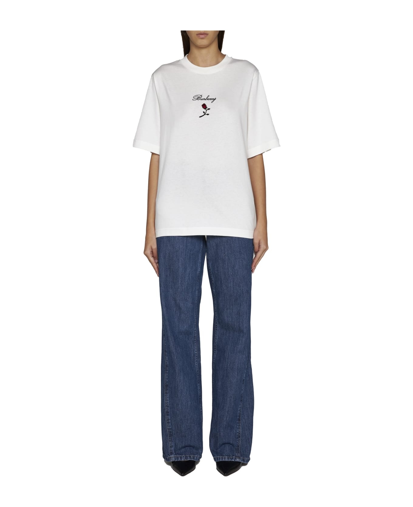 Logo Embroidered Crewneck T-shirt - 2