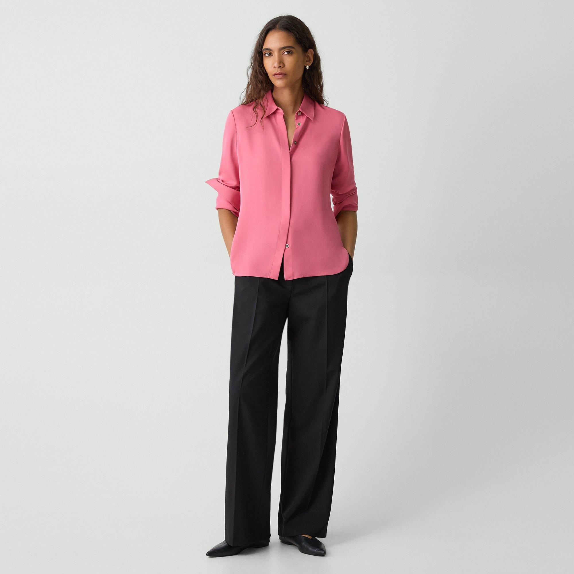 Fitted Shirt in Silk Georgette - 6