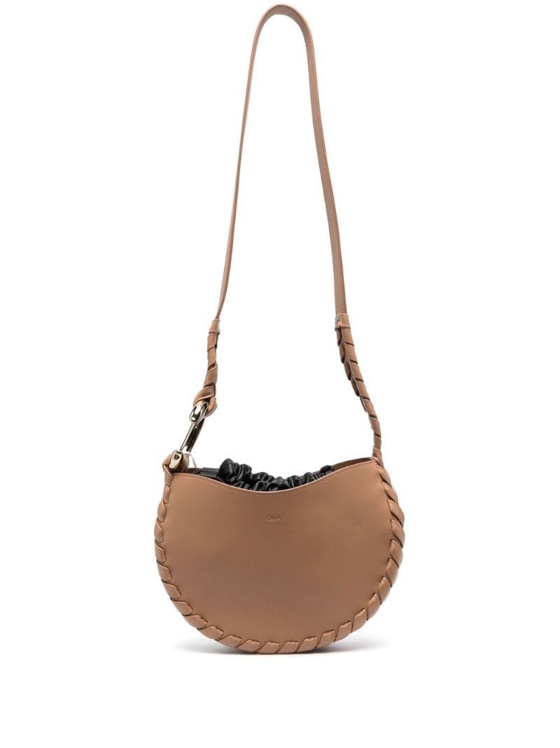 woven-trim cross-body bag - 1