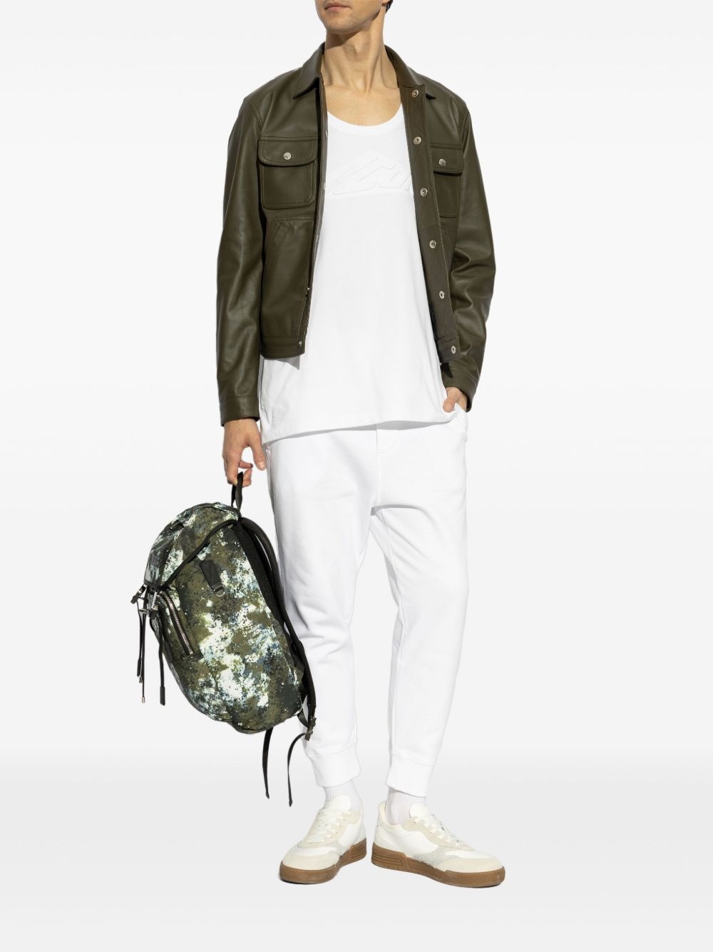 logo-embroidered track pants - 2