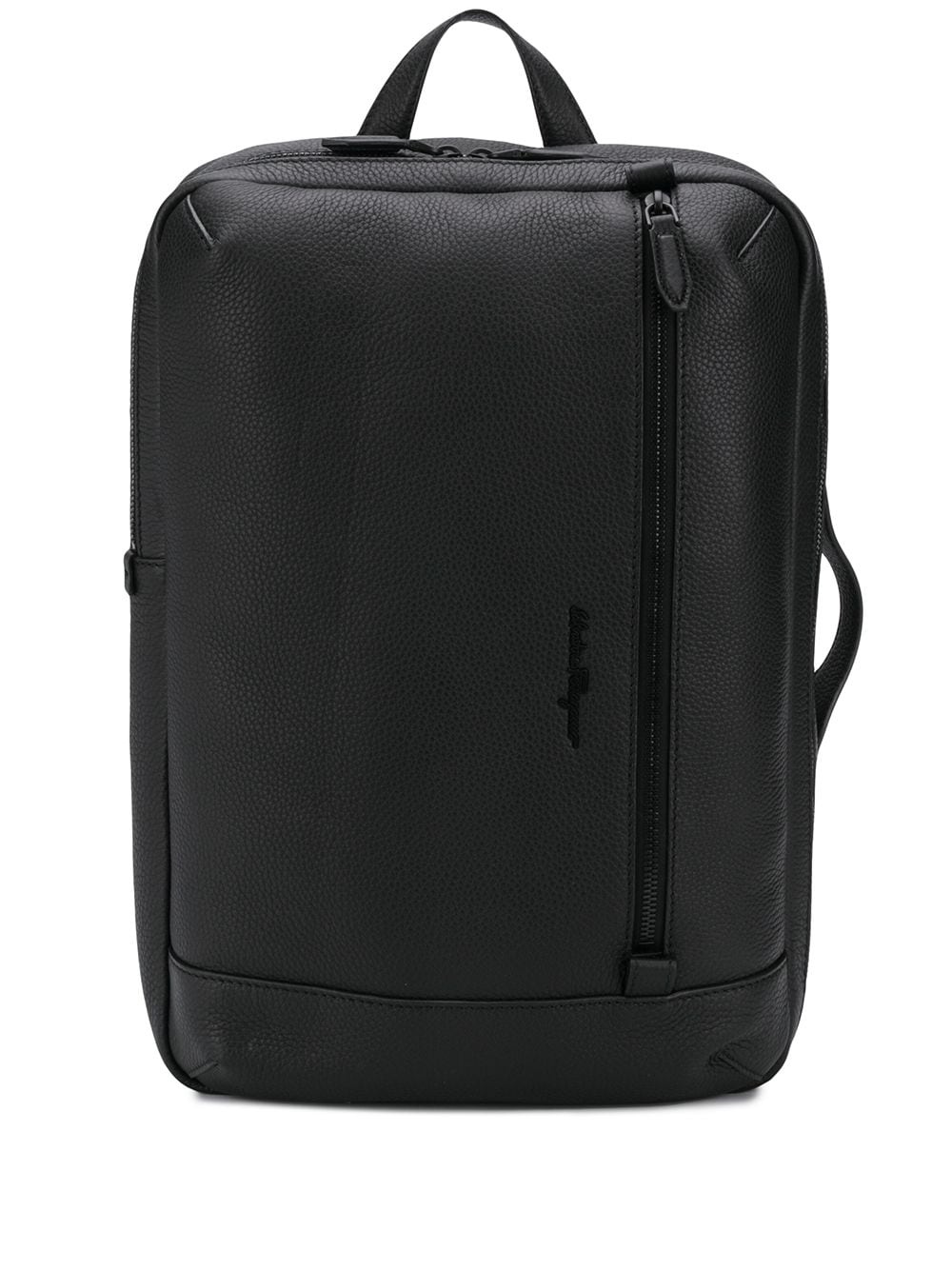 hybrid grained leather backpack - 1