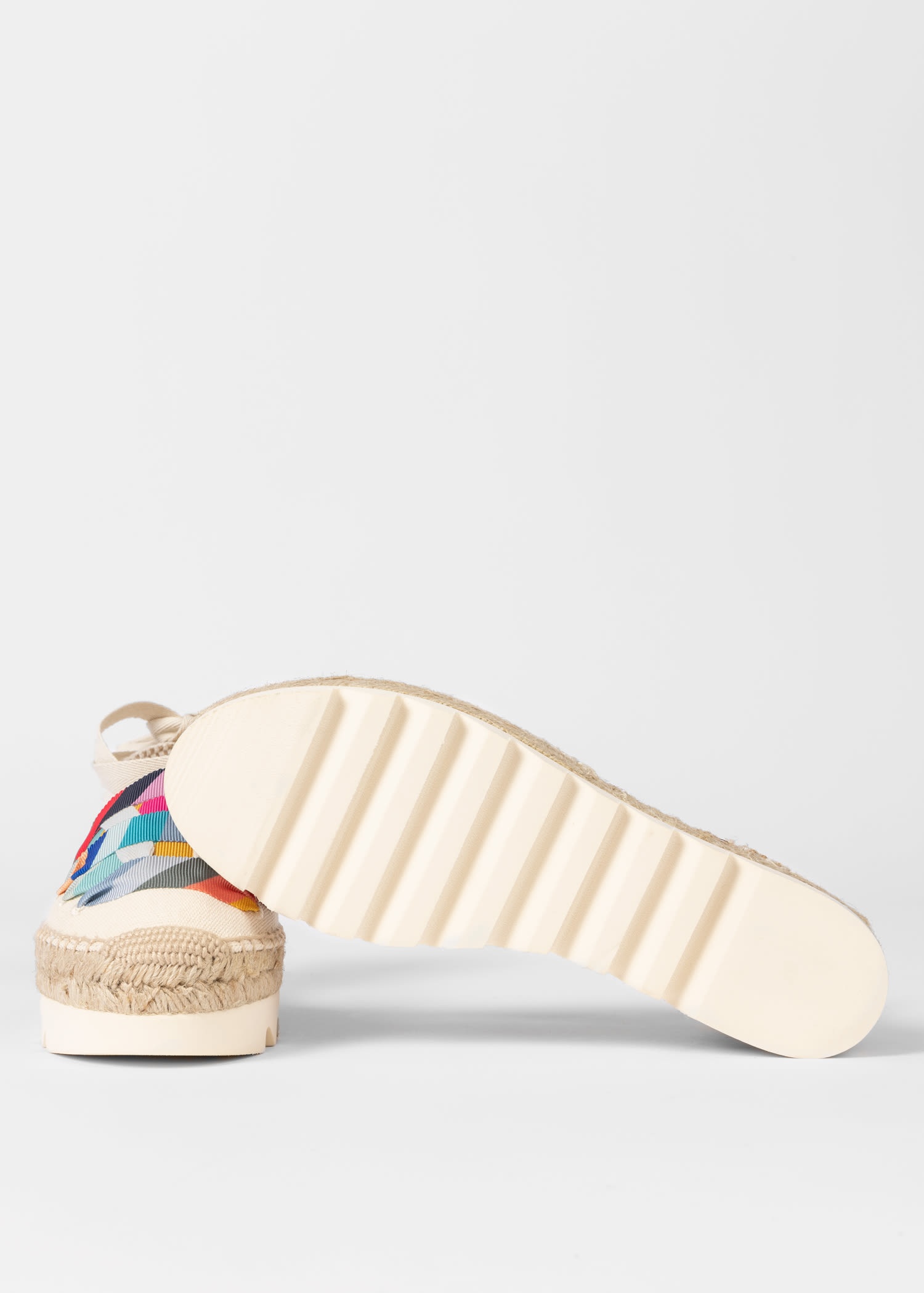 Ivory 'Kira' 'Swirl' Platform Sandals - 3