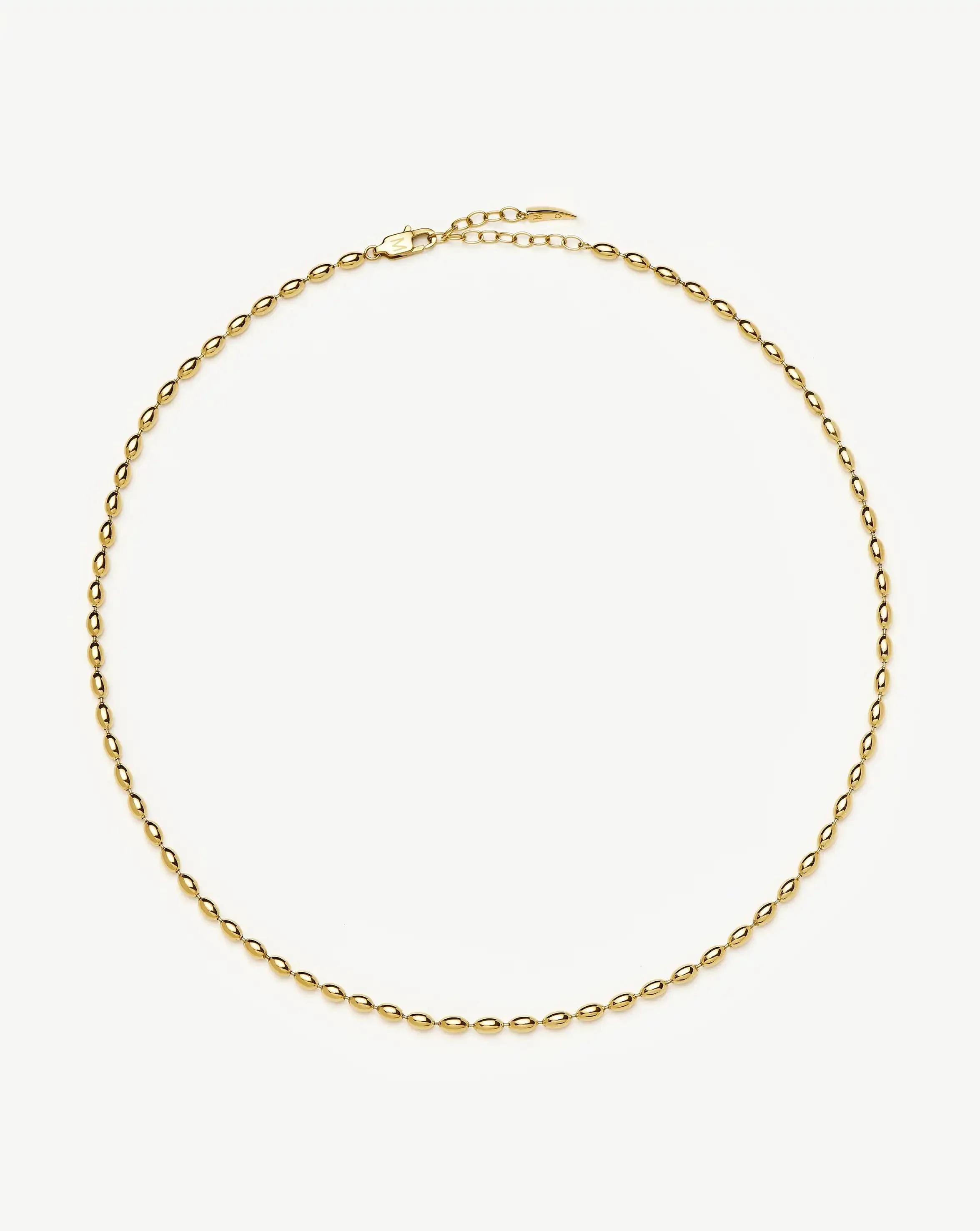 Molten Olive Chain Necklace - 1