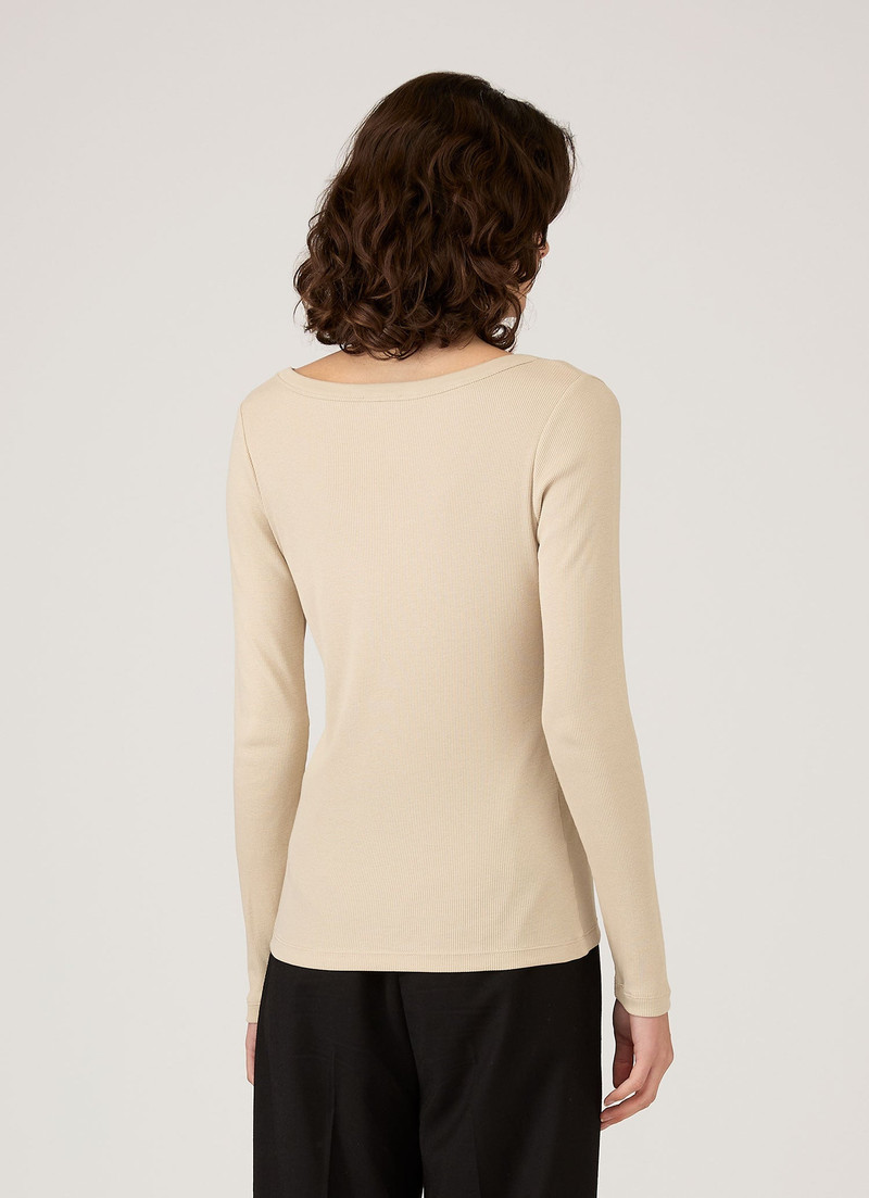 Ribbed Scoop Neck T‑shirt 3
