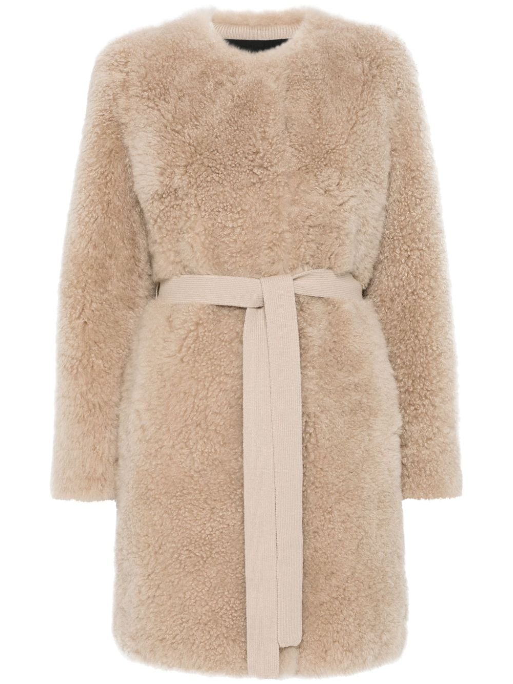 shearling coat - 1