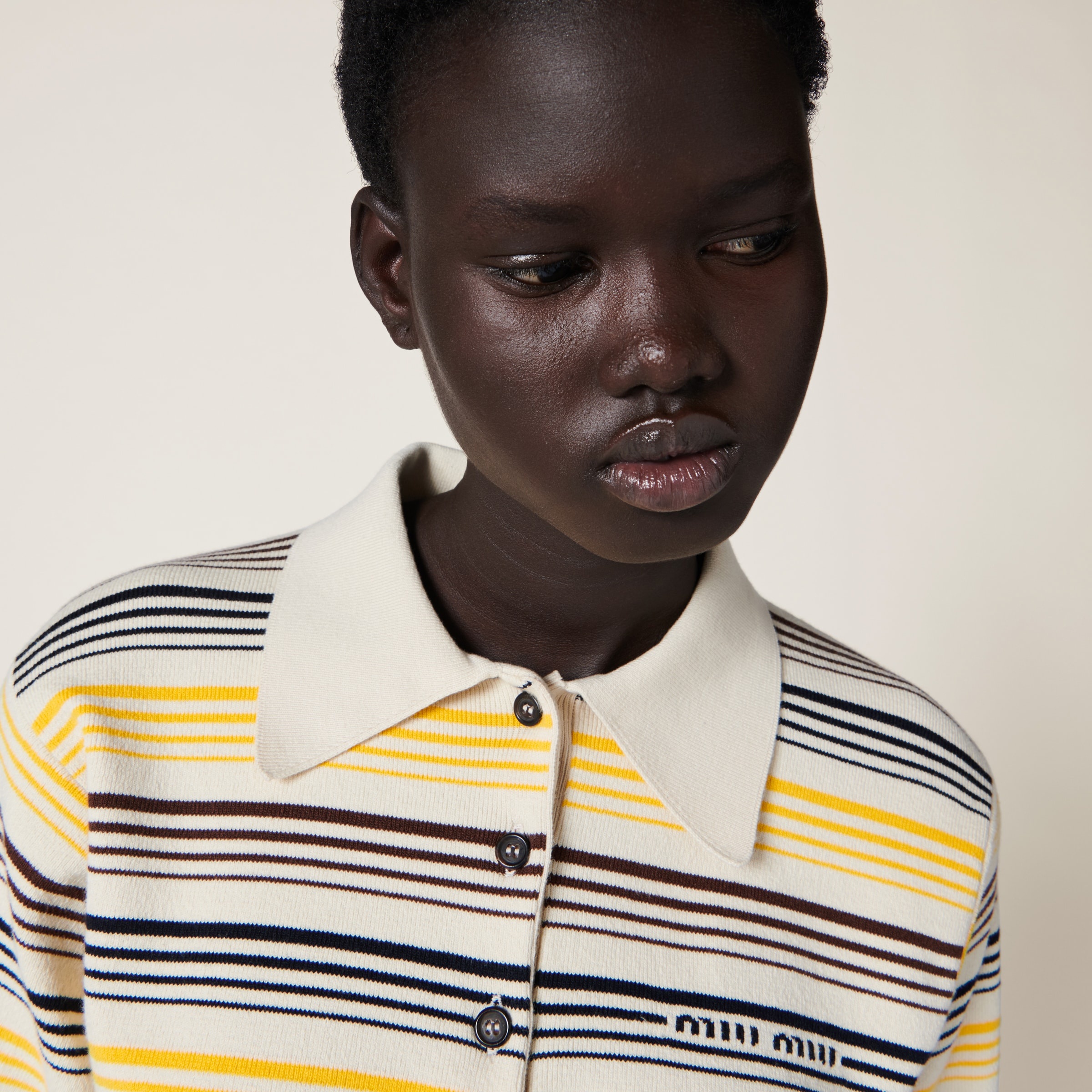 Cotton knit polo shirt - 2