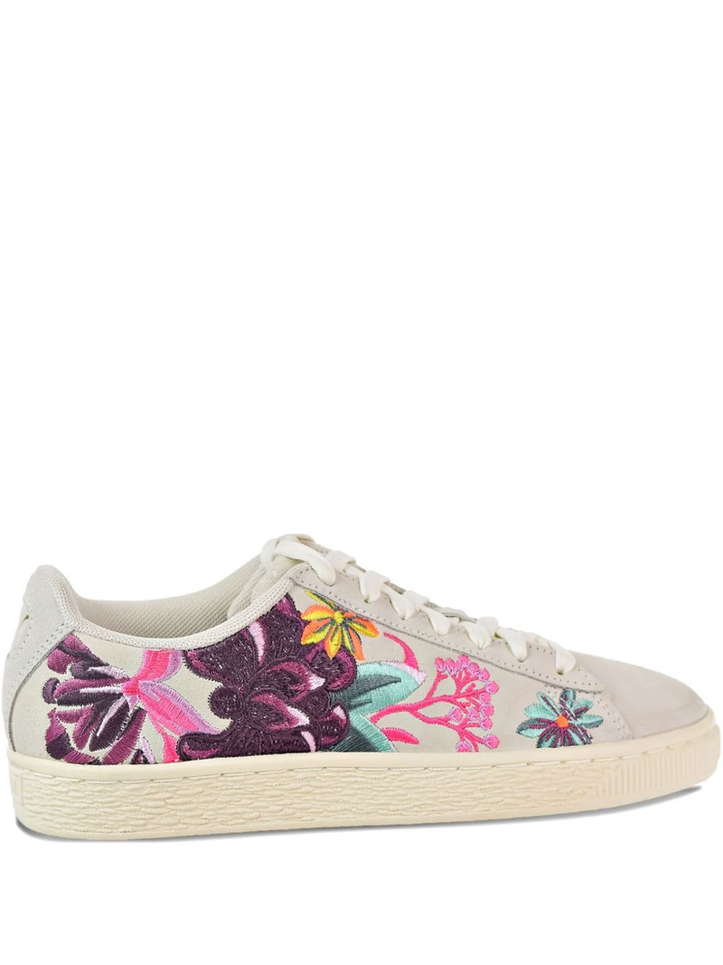 Hyper embroidered suede sneakers 1