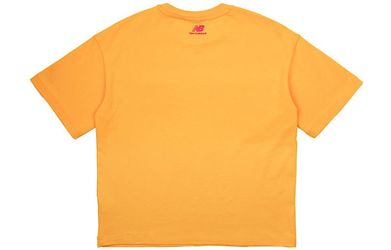 New Balance (WMNS) New Balance Athleisure Casual Sports Round Neck Colorblock Short Sleeve Yellow NEA23042-YL outlook
