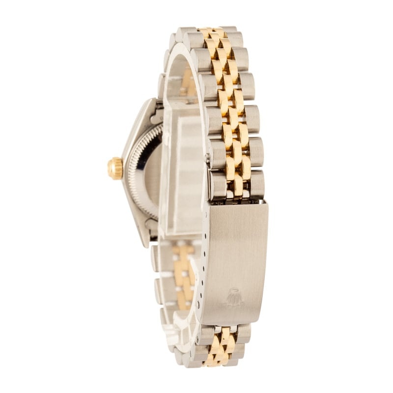 Ladies Rolex Oyster Perpetual 76193 Champagne Diamond Dial - 3