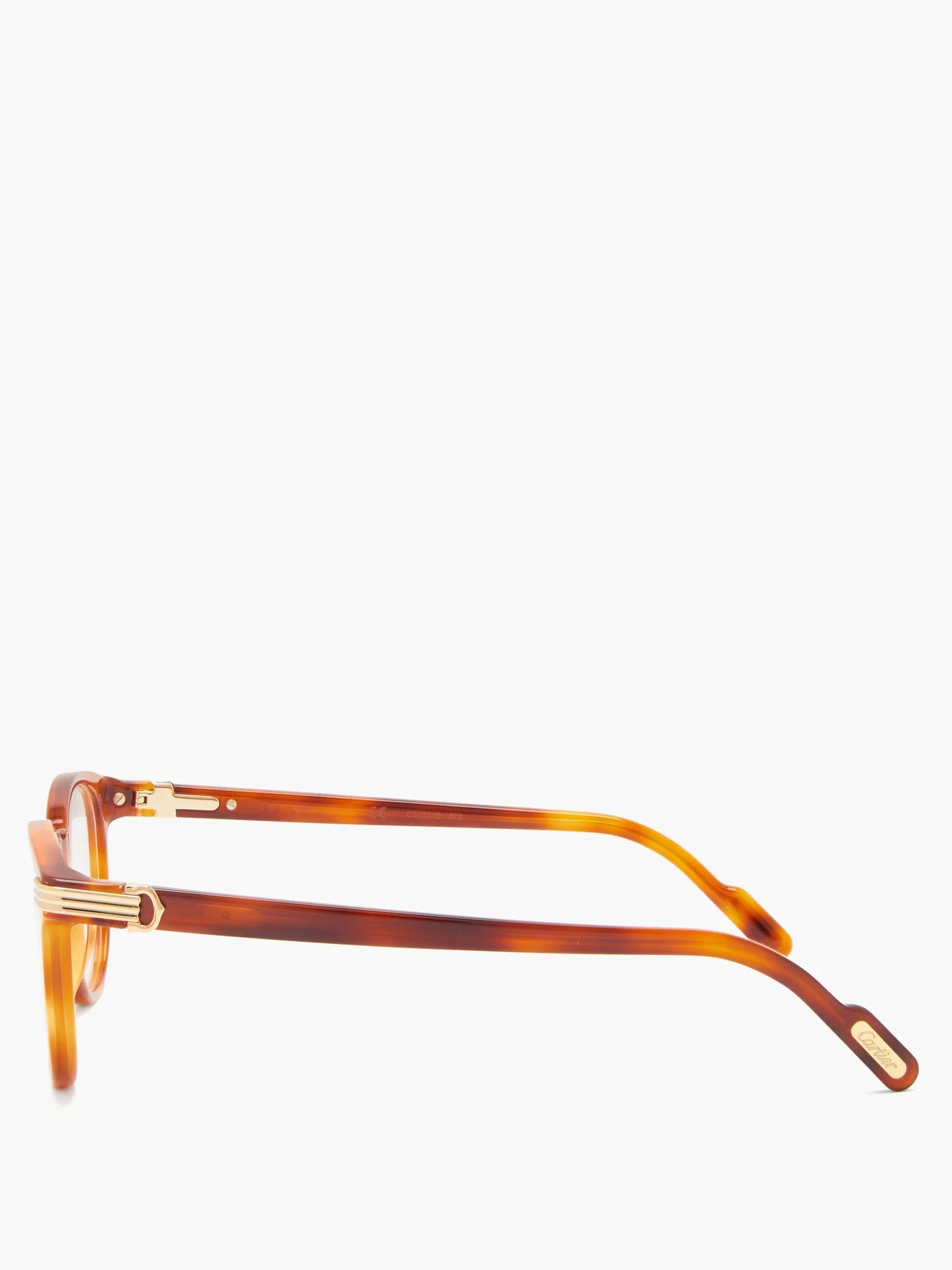 Havana round tortoiseshell-acetate glasses - 4