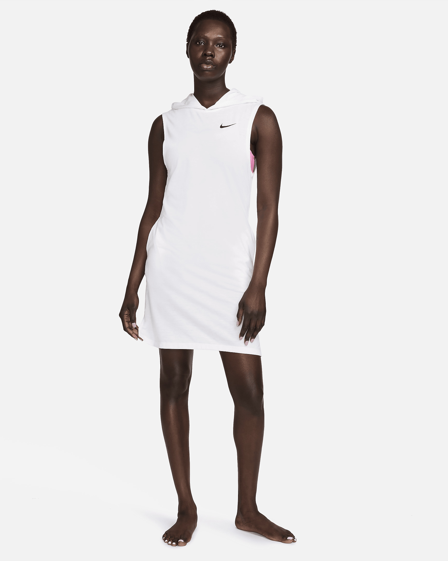 Nike Women's Swim Essential Hooded Cover-Up Dress - 5