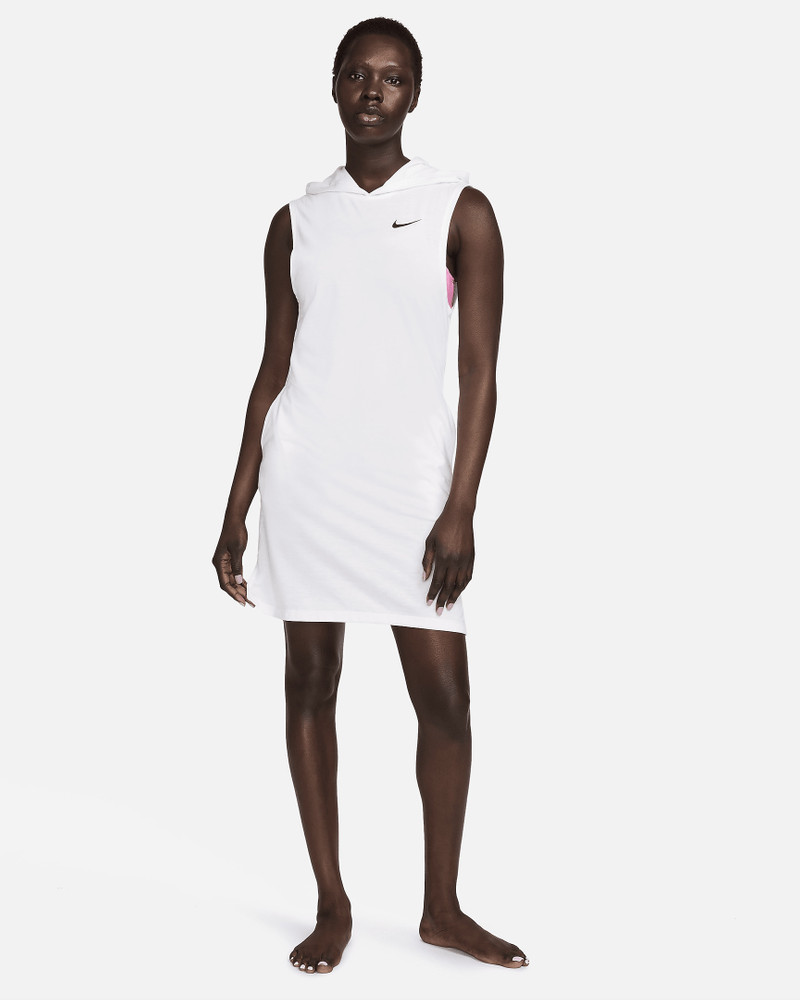 Nike Women's Swim Essential Hooded Cover-Up Dress 5