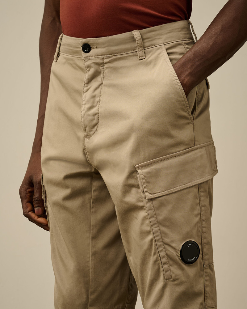 Stretch Sateen Loose Cargo Pants 5