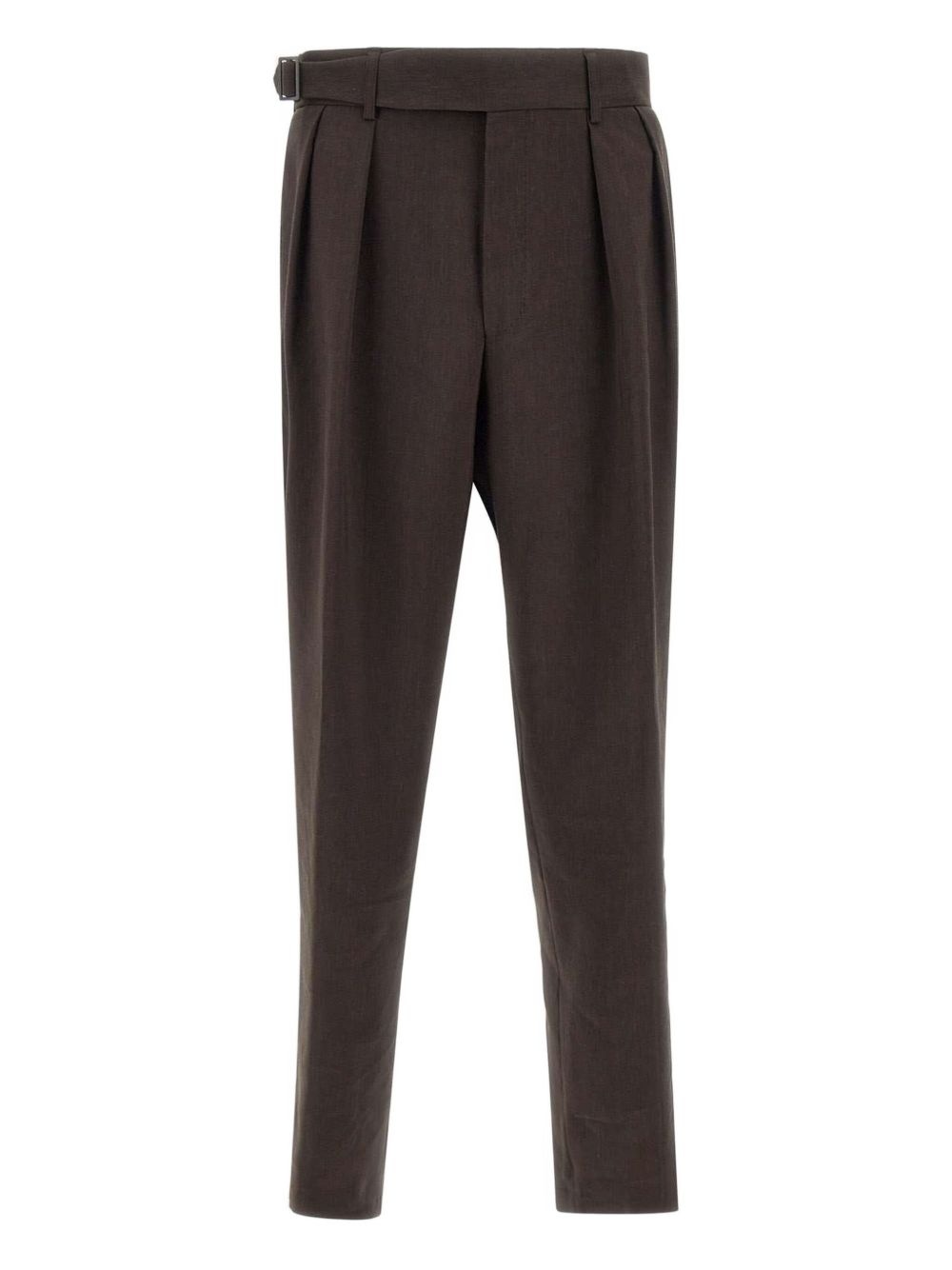 linen-blend trousers - 1