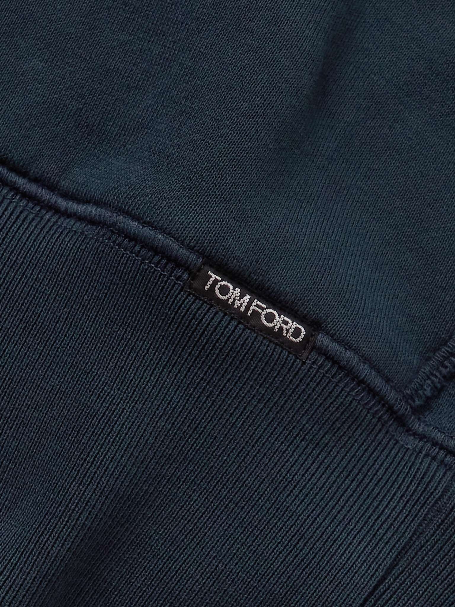 Garment-Dyed Cotton-Jersey Zip-Up Hoodie - 5