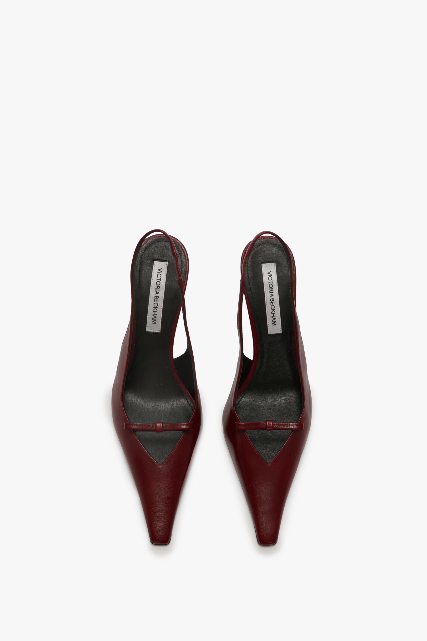 Sloan Stiletto Slingback In Burgundy Smooth Leather - 4