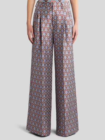 Etro JACQUARD TROUSERS WITH PLEATS outlook