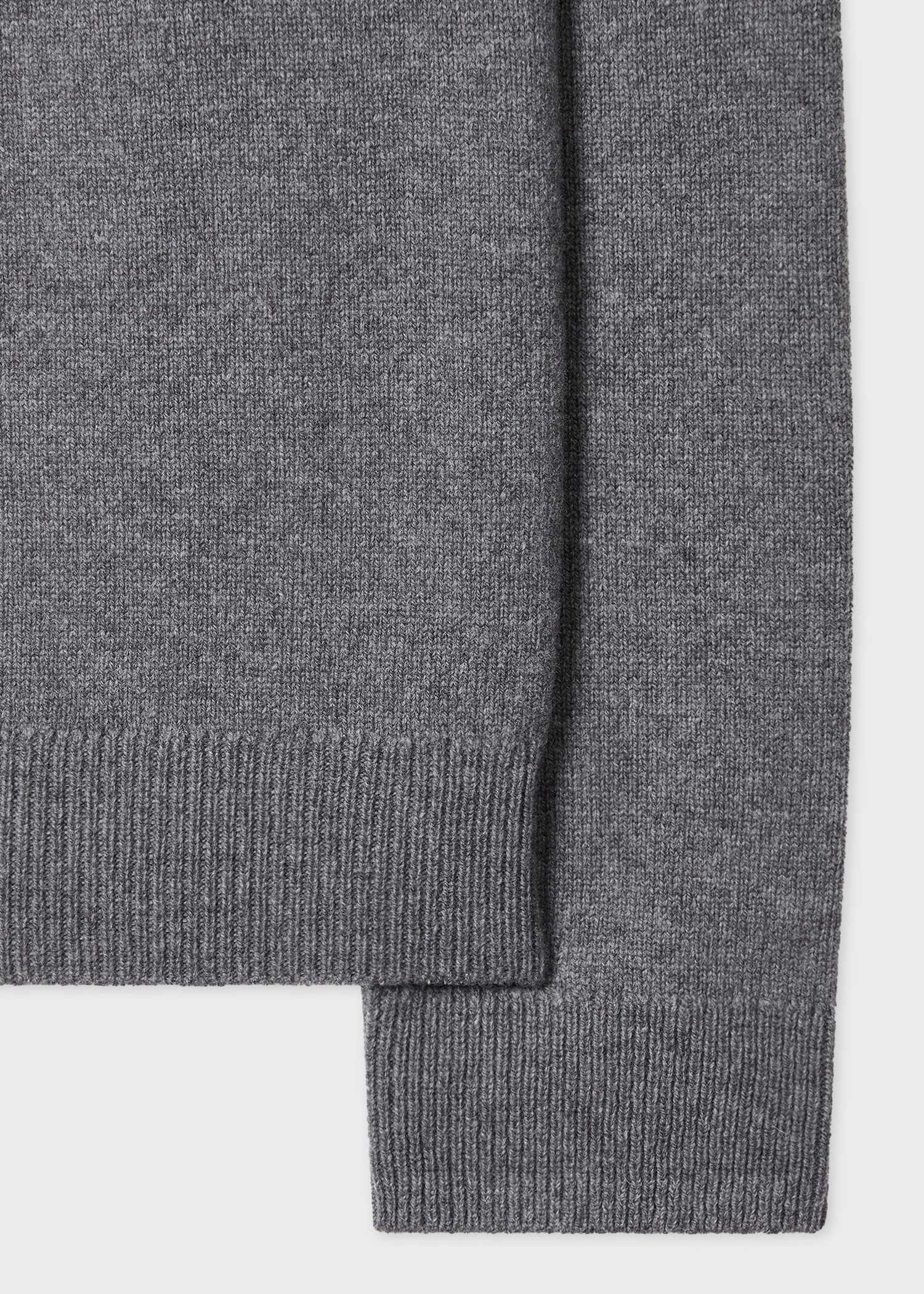Grey Merino Wool Cardigan - 2