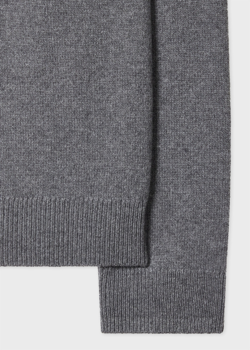 Paul Smith Grey Merino Wool Cardigan outlook