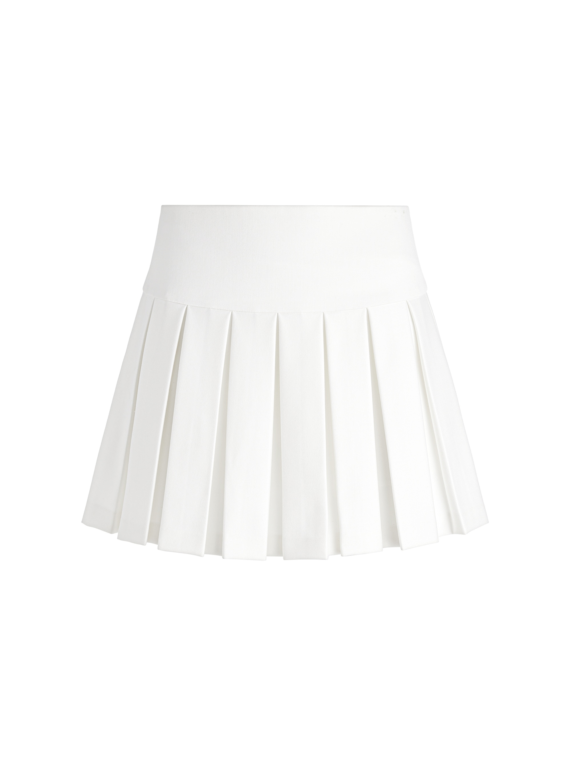 EMILIE BOX PLEAT MINI SKIRT - 1