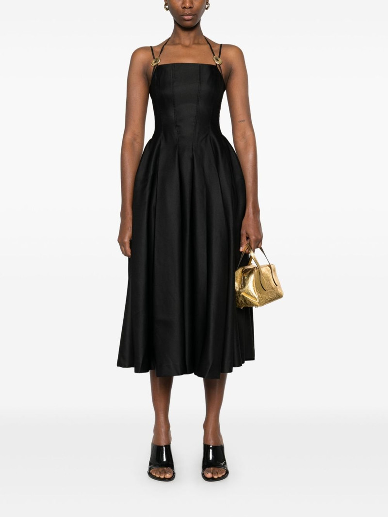 STINE GOYA satin tailored midi dress outlook
