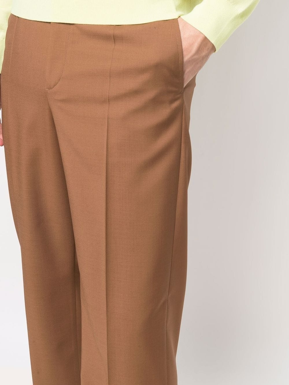 tailored straight-leg trousers - 5