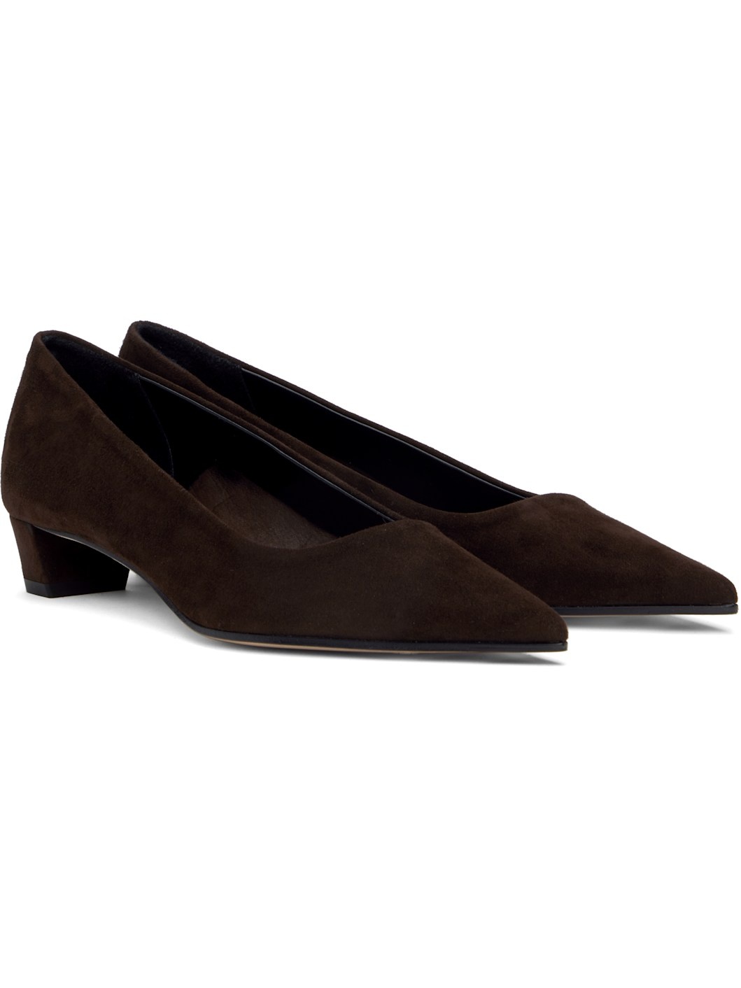 Brown Judi Suede Heels - 4