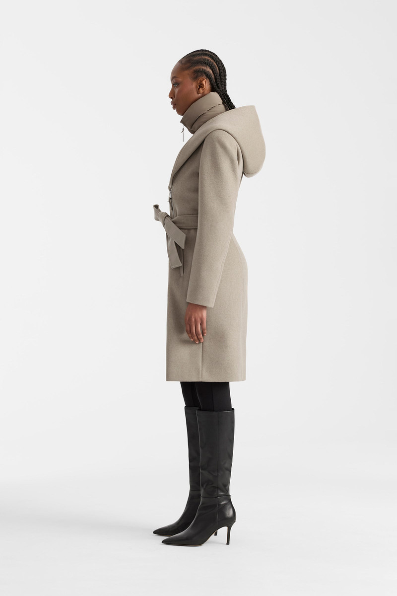 SHIA-SLBZ 2-in-1 double-face wool coat with removable bib 3
