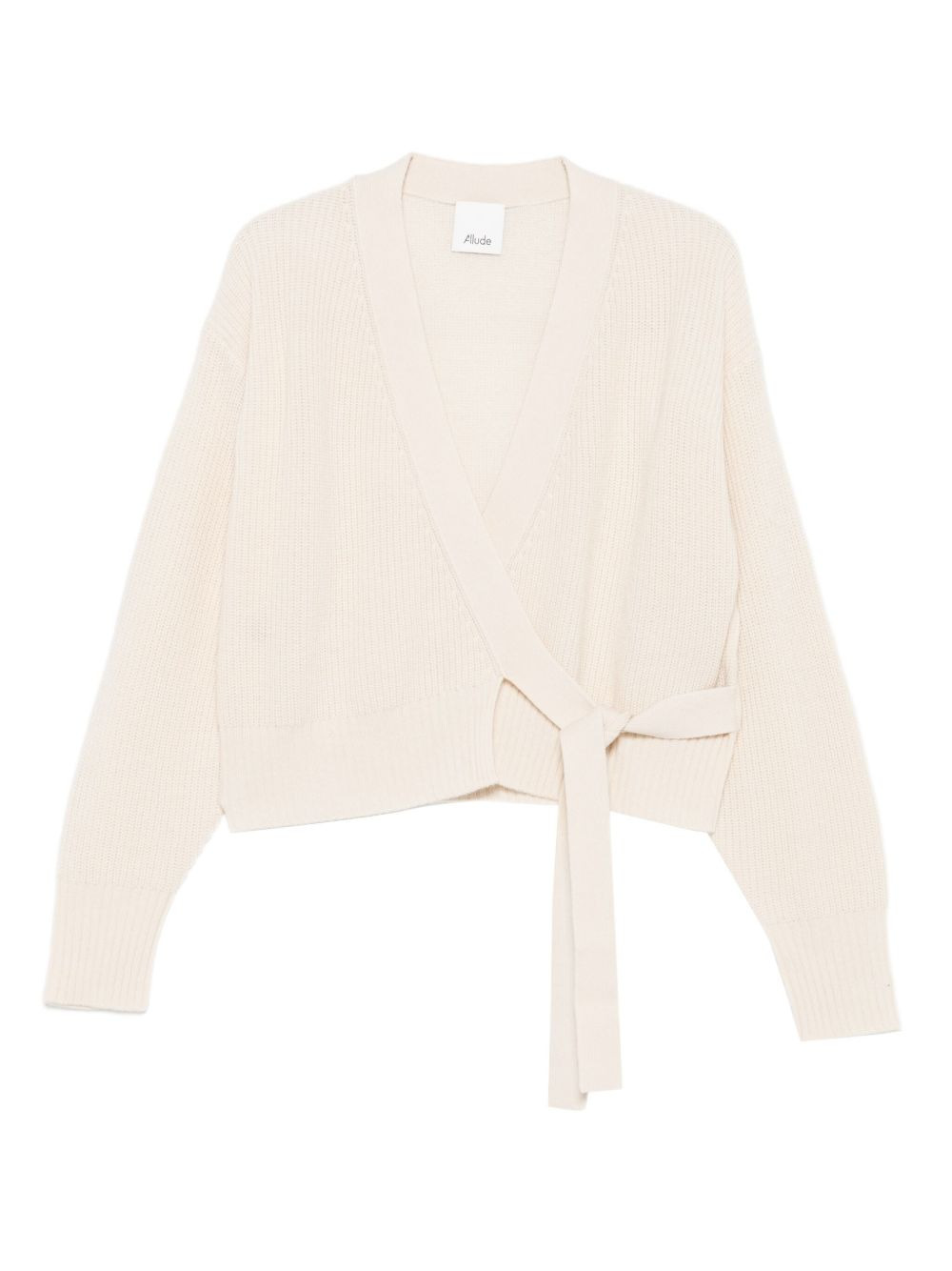 wrap-tie cardigan - 1