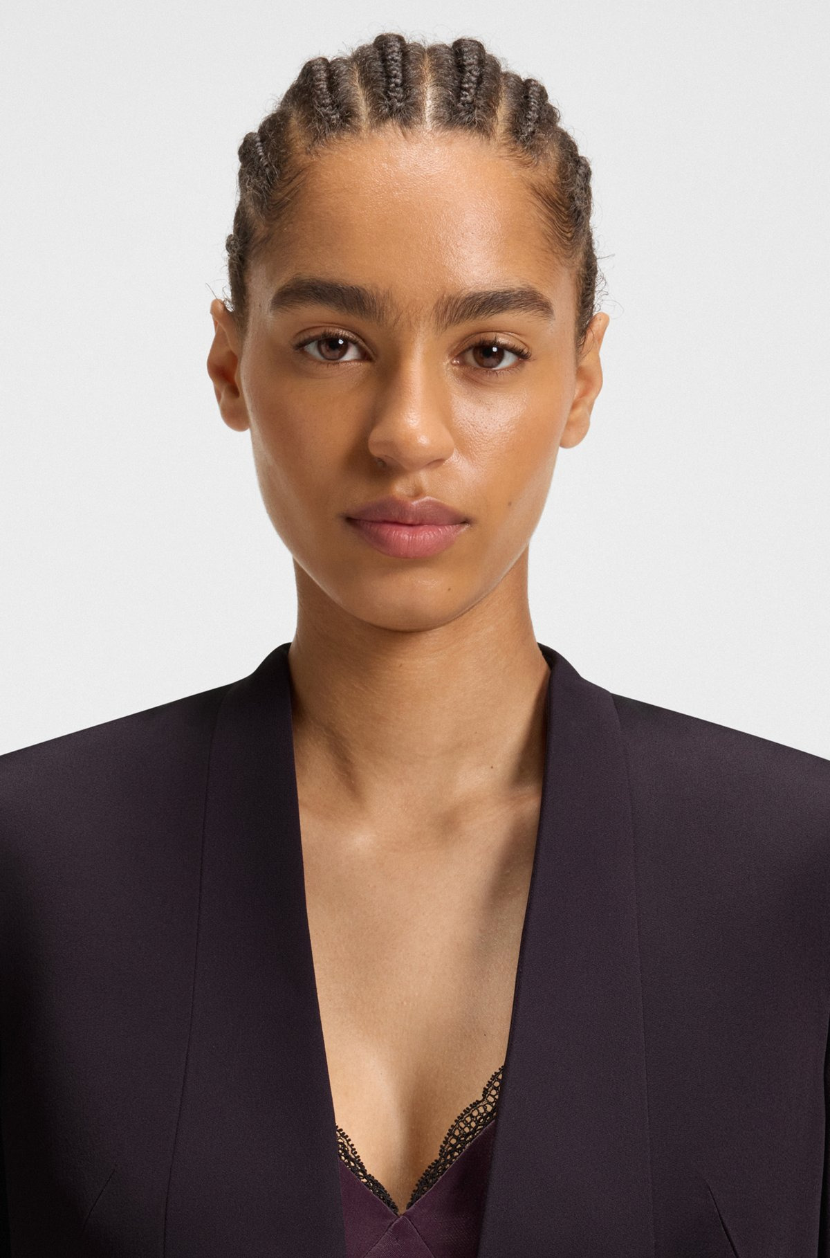 REGULAR-FIT TUXEDO BLAZER WITH SHAWL LAPELS - 5