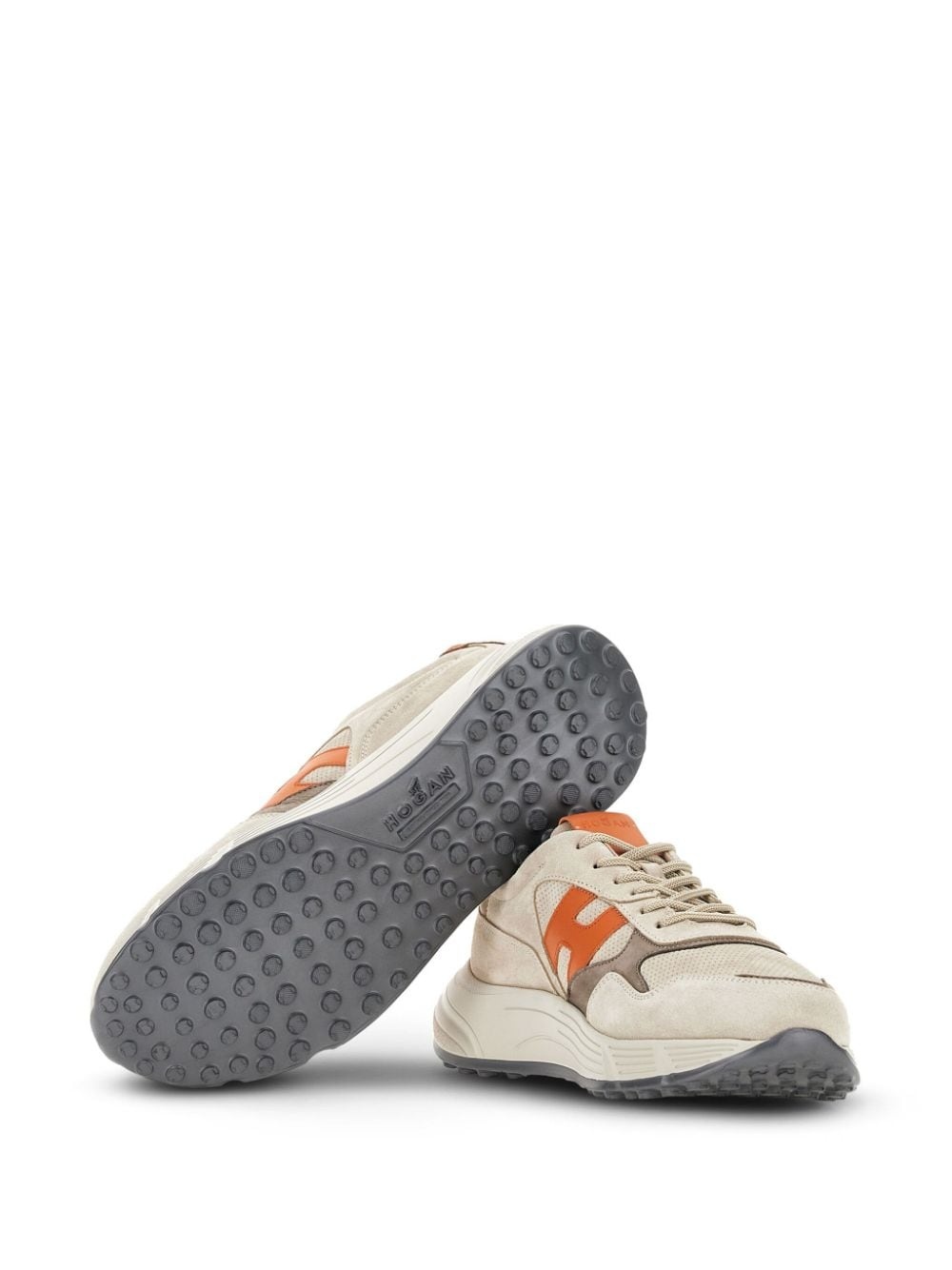 Hyperlight lace-up panelled sneakers - 4