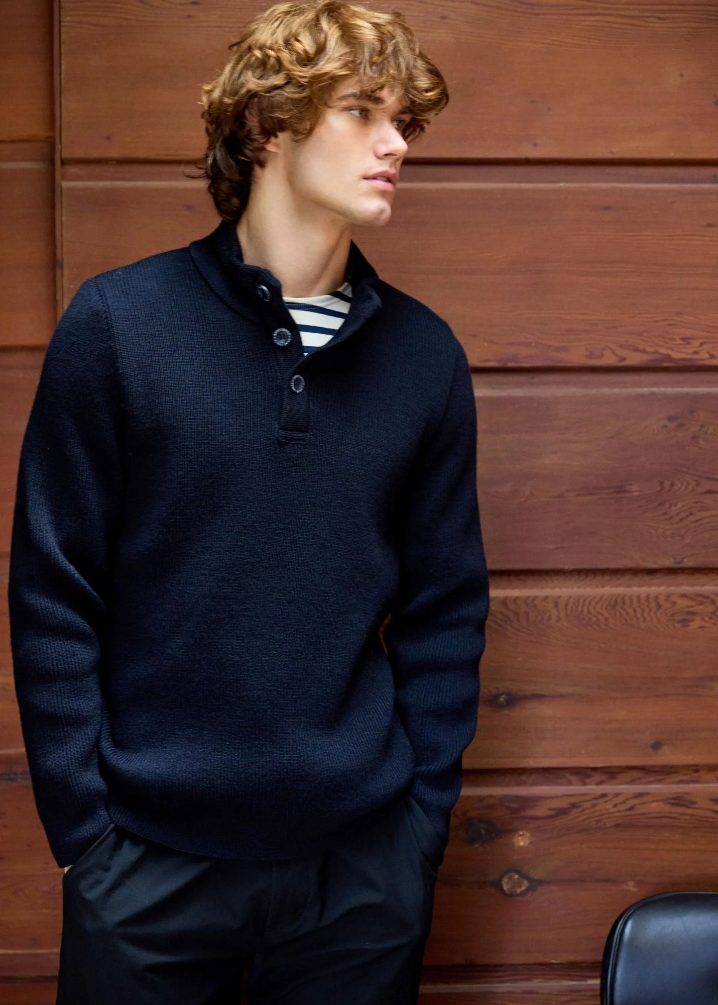 BOURBOULE Henley Sweater - 1
