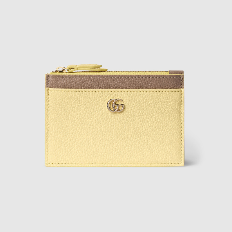 Bi-color GG Marmont zip key pouch 4