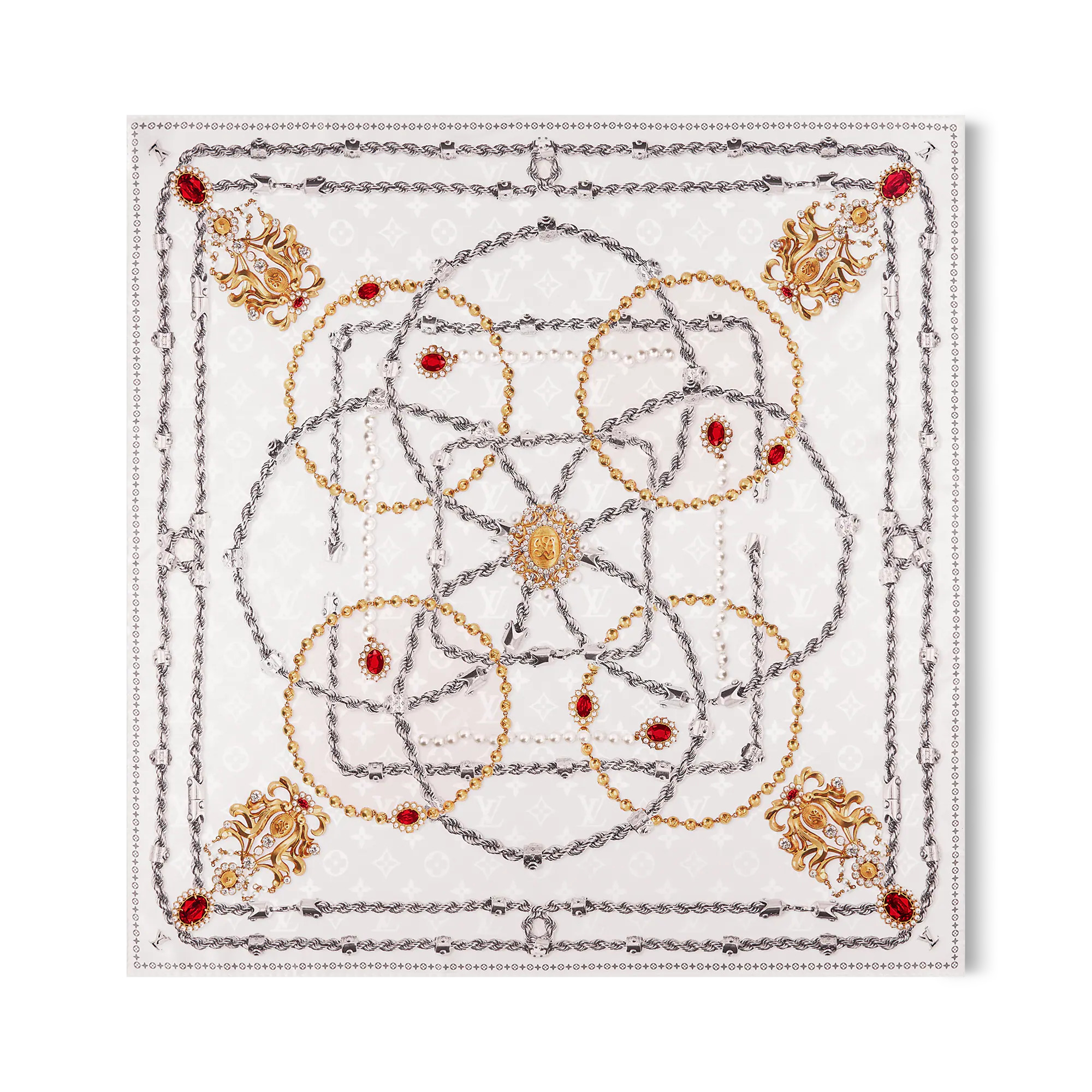 LV Dynasty Pearls Silk Square - 1