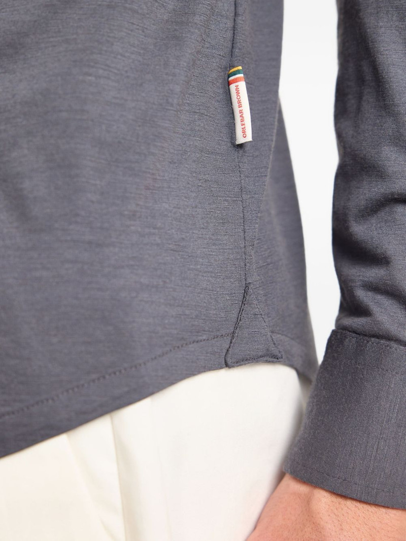 long-sleeve pointed-collar shirt 4