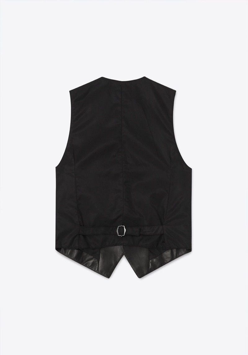 VEST 77 BLACK WOOL MOHAIR 3