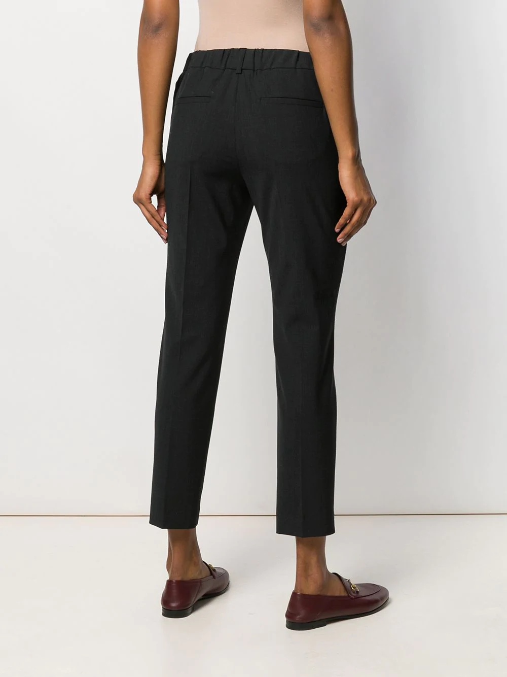 tapered cropped trousers - 4