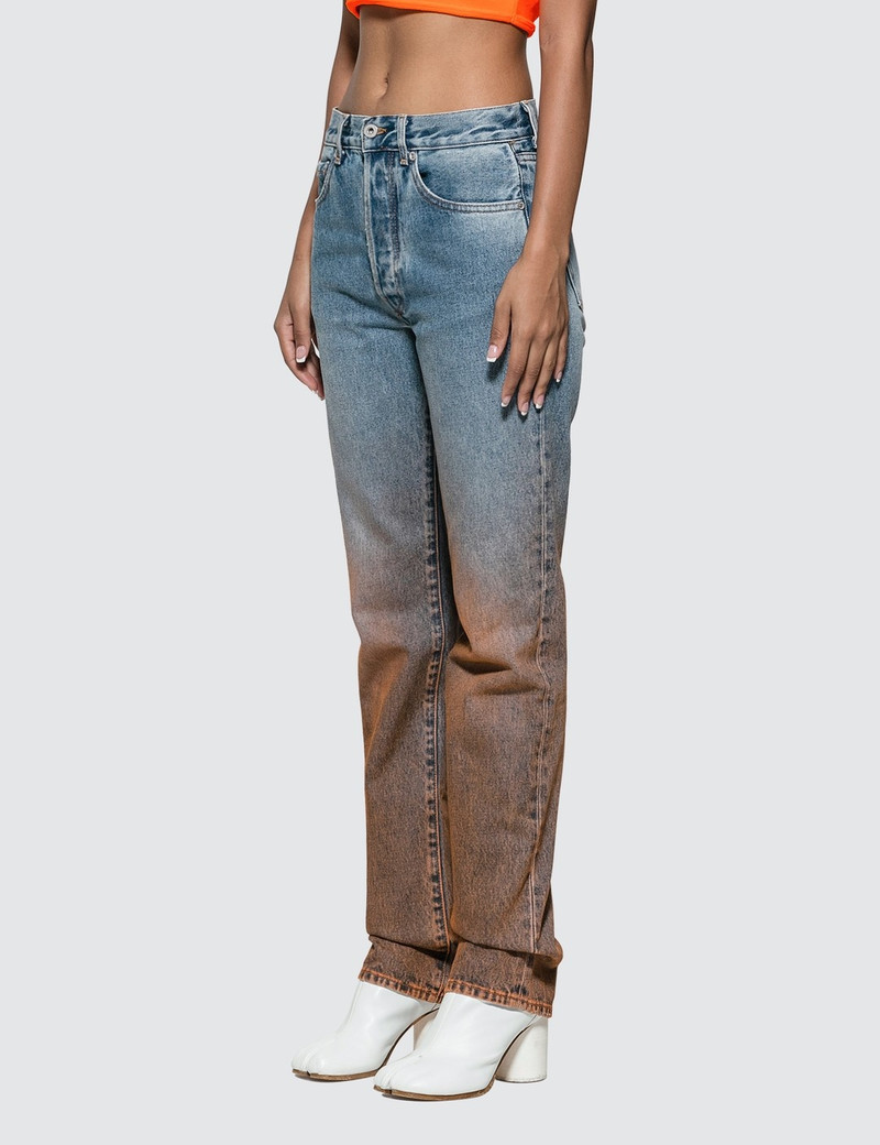 Off-White DEGRADE TWO-TONE JEANS outlook