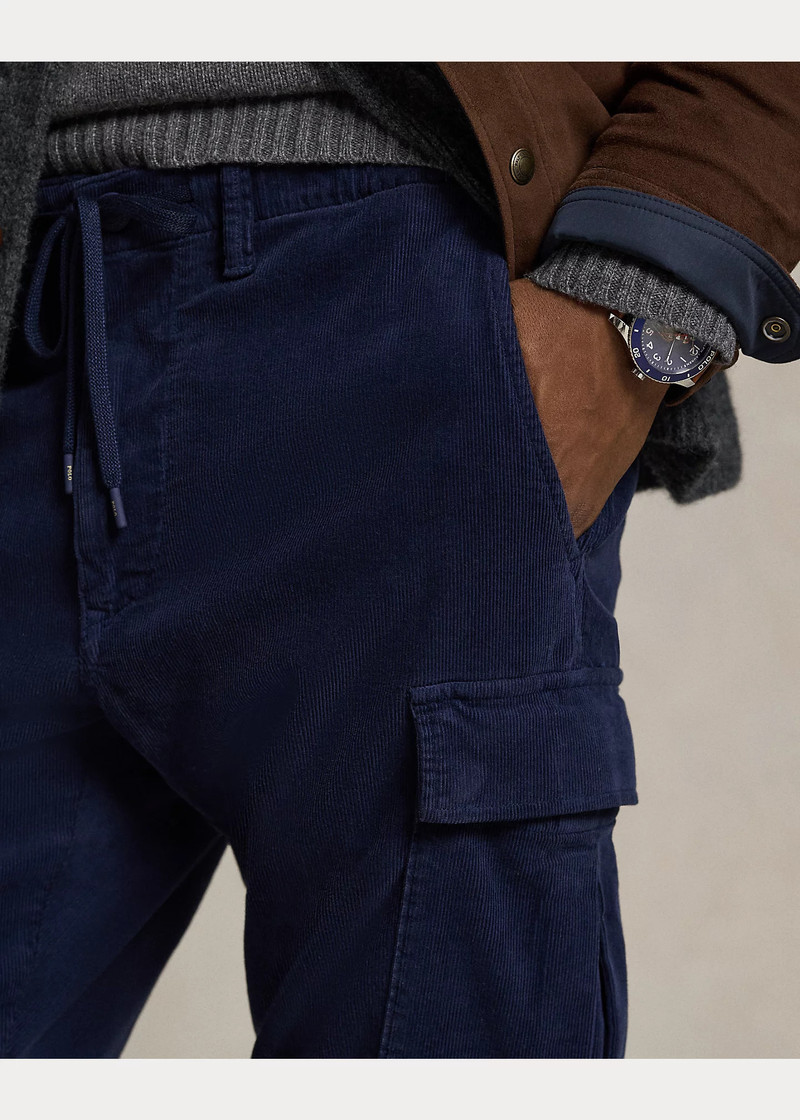 Slim Fit Stretch Corduroy Cargo Pant 5