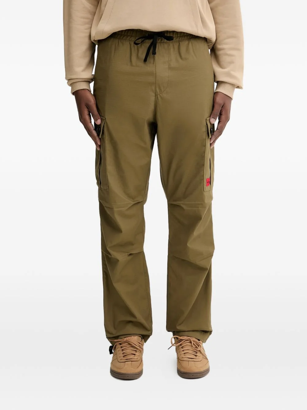 logo-detail cargo pants - 1