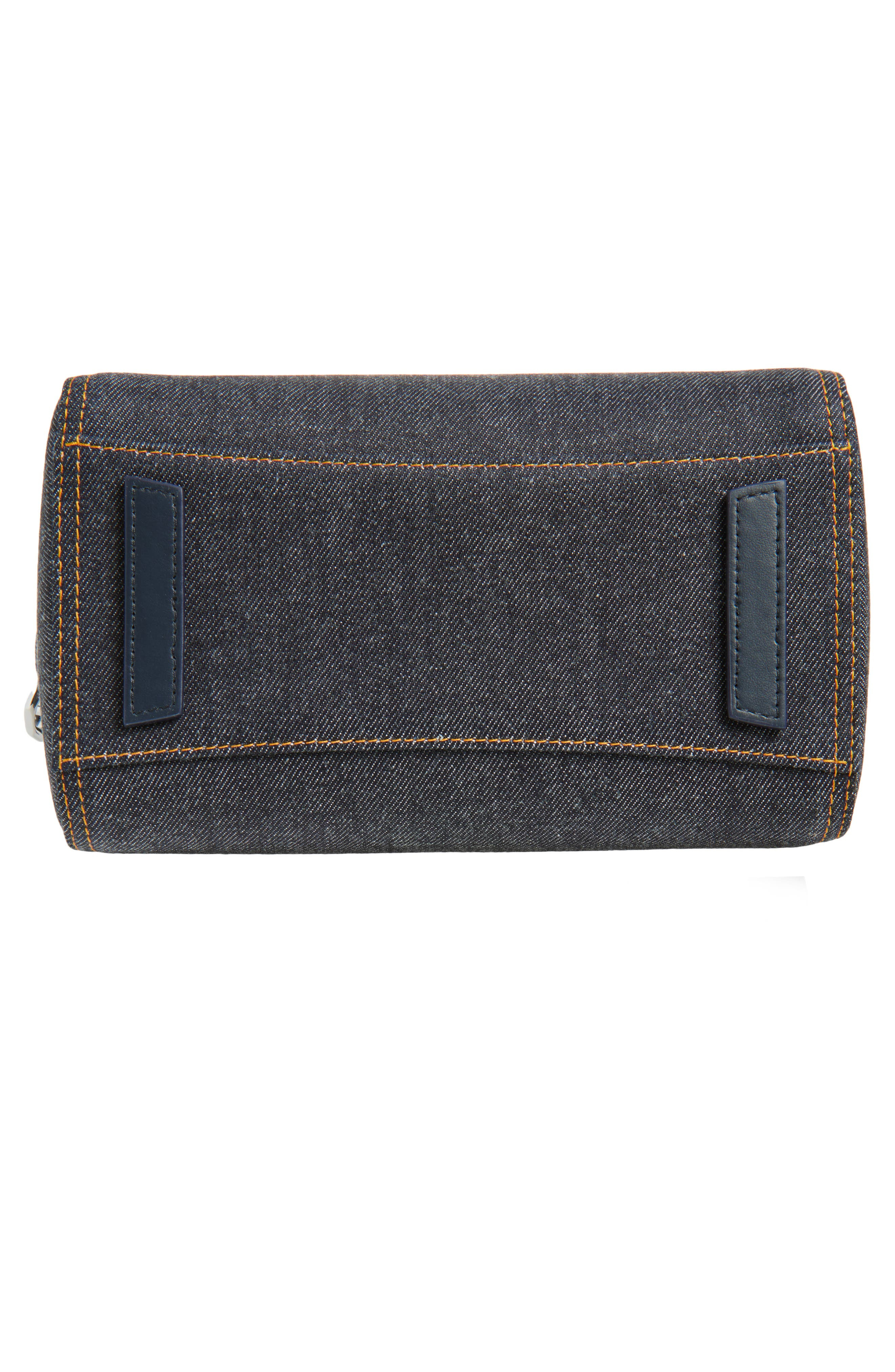 Givenchy Mini Antigona Denim & Leather Satchel in Indigo Blue at Nordstrom - 5
