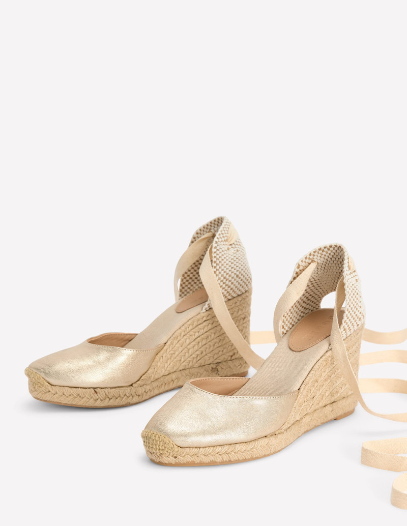 Cassie high wedge espadrille-Gold 3