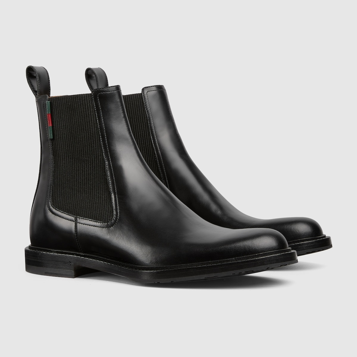 Men's ankle boot with leather Web - 2