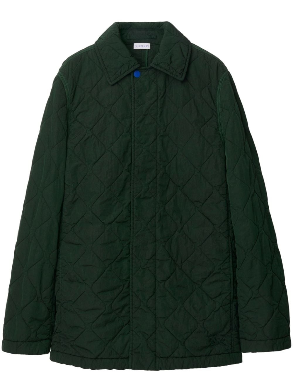 Equestrian Knight-embroidered quilted coat - 1