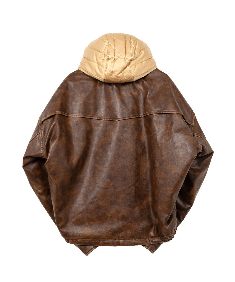 Extended Placket Hood Coated Jacket 21