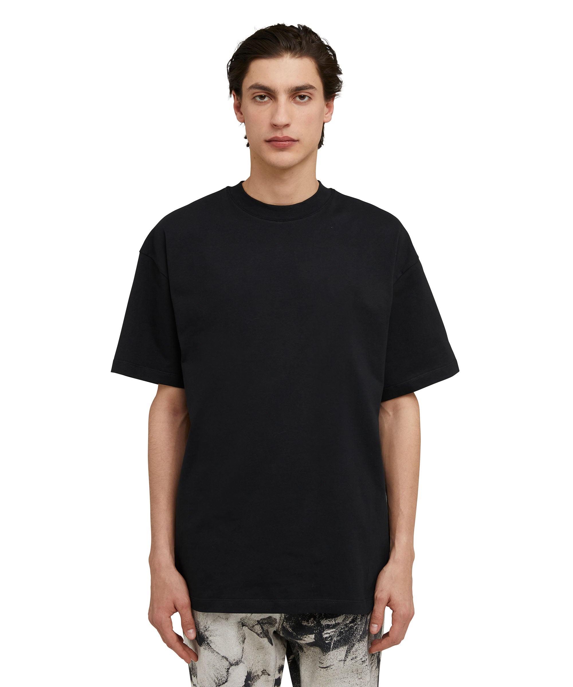 Cotton crewneck t-shirt with "volcano" print - 3