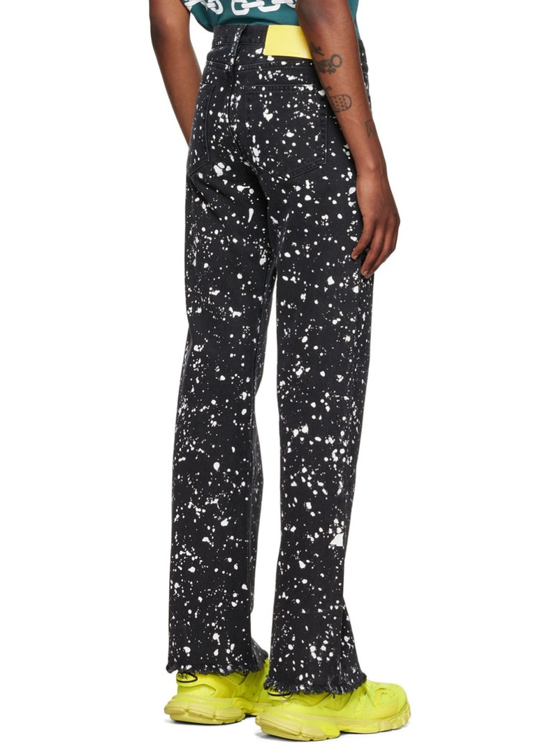 Black Paint Slim Jeans 3