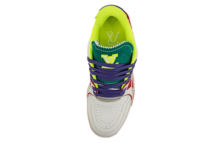 LOUIS VUITTON Trainer Upcycling Sneakers 'White Turquoise for China' 1A9D9N - 3